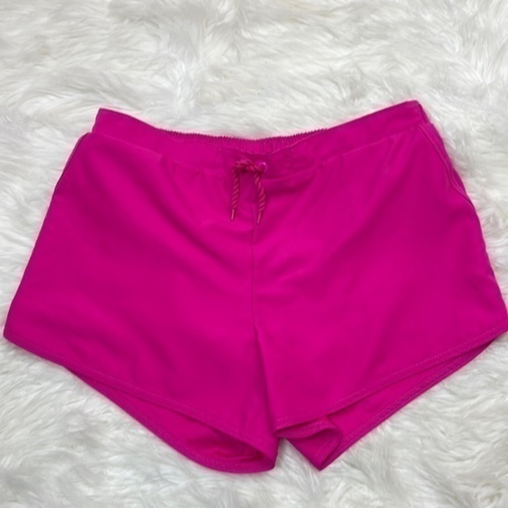 Land’s End Girl’s Fuchsia Pink Athletic Shorts, Size XL (16+)